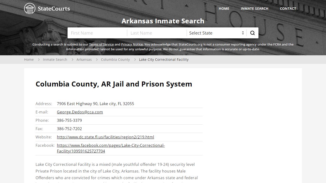 Lake City Correctional Facility Inmate Records Search, Arkansas ...