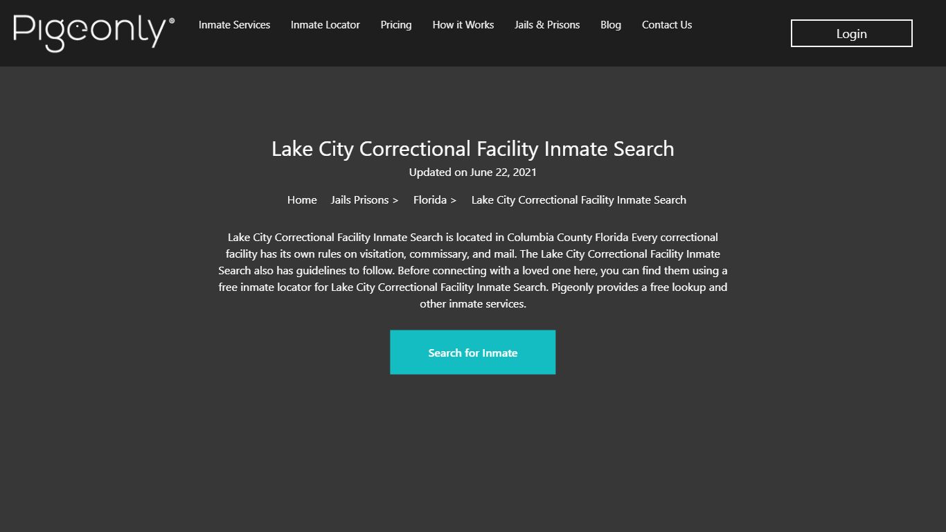 Lake City Correctional Facility Inmate Search Inmate Search | Florida